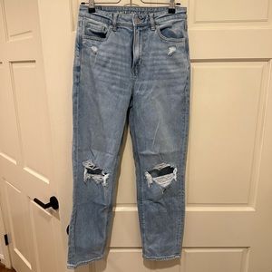 High waisted jeans